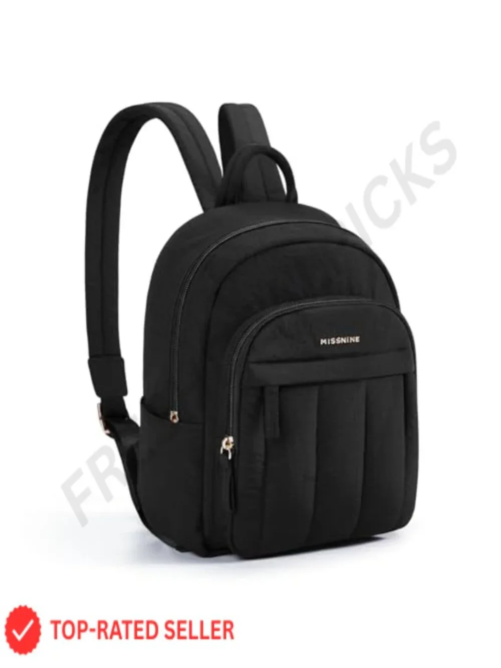 Lightweight Quilted Mini Backpack Water-resistant Taslon Puffer Purse